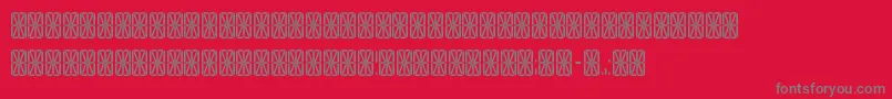 Tranga ffy Font – Gray Fonts on Red Background