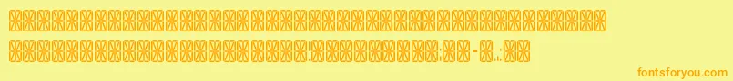 Tranga ffy Font – Orange Fonts on Yellow Background