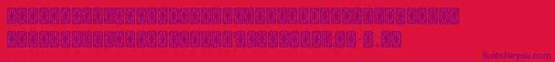 Tranga ffy Font – Purple Fonts on Red Background