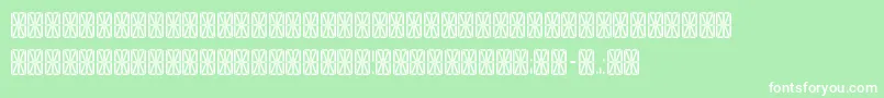Tranga ffy Font – White Fonts on Green Background
