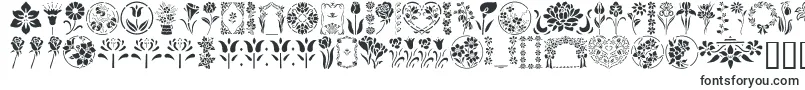 GeFloralStencils-Schriftart – Schriften für Adobe Reader