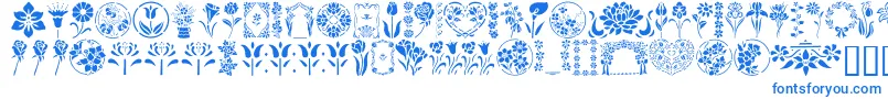 fuente GeFloralStencils – Fuentes Azules