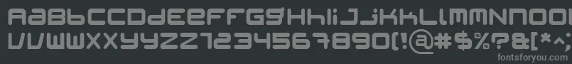 Шрифт PatinioIagencyRounded – серые шрифты на чёрном фоне