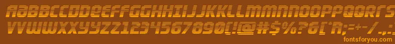 Lightsidergrad Font – Orange Fonts on Brown Background