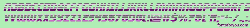 Lightsidergrad Font – Purple Fonts on Green Background