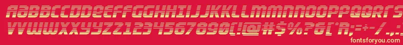 Lightsidergrad Font – Yellow Fonts on Red Background