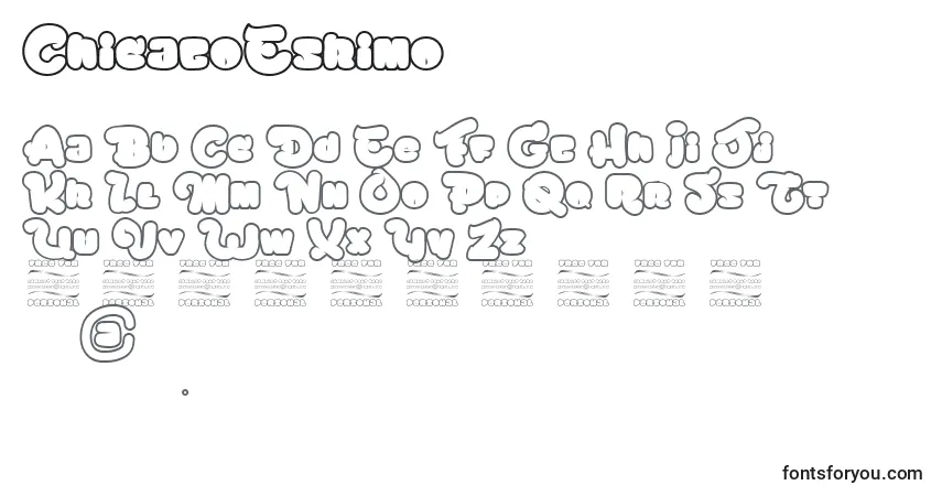ChicagoEskimo Font – alphabet, numbers, special characters