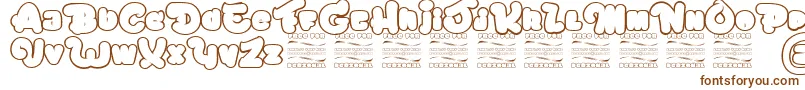 ChicagoEskimo Font – Brown Fonts on White Background