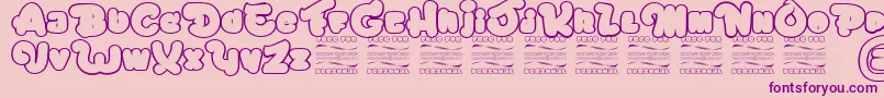 ChicagoEskimo Font – Purple Fonts on Pink Background