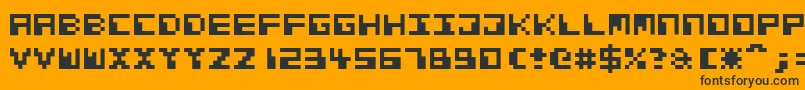 Шрифт Ca – чёрные шрифты на оранжевом фоне