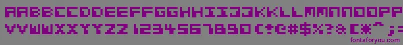 Ca Font – Purple Fonts on Gray Background
