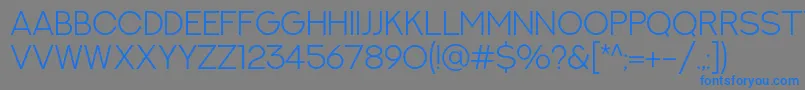 NextArtLight Font – Blue Fonts on Gray Background