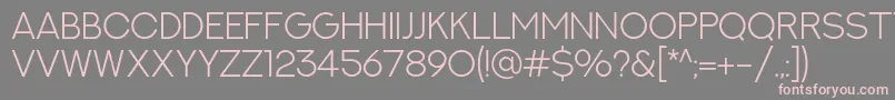 NextArtLight Font – Pink Fonts on Gray Background