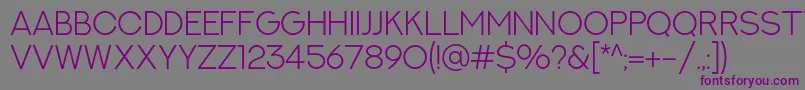 NextArtLight Font – Purple Fonts on Gray Background