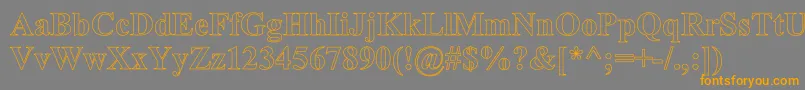 More about TimesRomanHollowBold Font TimesRomanHollowBold Font – Orange Fonts on Gray Background
