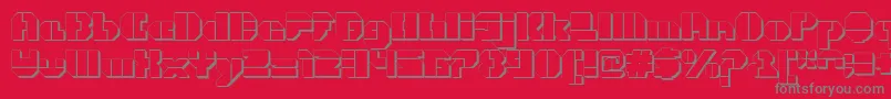 Шрифт CortenOpenfatextruded – серые шрифты на красном фоне