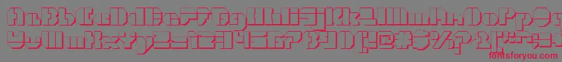 CortenOpenfatextruded Font – Red Fonts on Gray Background