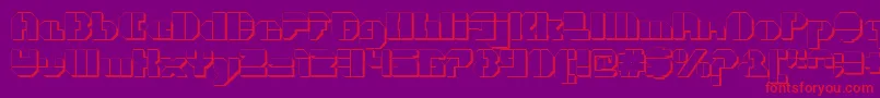 fuente CortenOpenfatextruded – Fuentes Rojas Sobre Fondo Morado