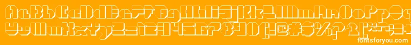 CortenOpenfatextruded Font – White Fonts on Orange Background