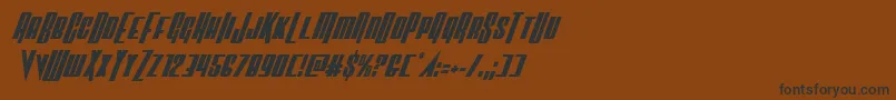Vindicatorcondital Font – Black Fonts on Brown Background