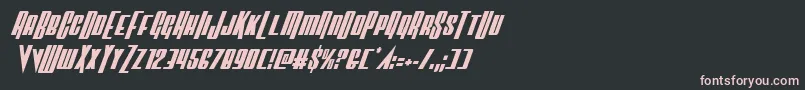 Vindicatorcondital Font – Pink Fonts on Black Background