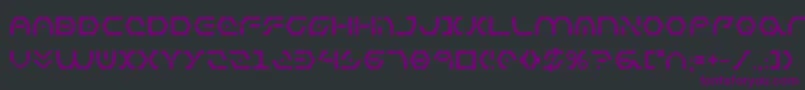 Zetasentryb-Schriftart – Violette Schriften auf schwarzem Hintergrund