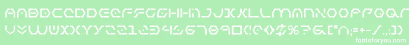 Zetasentryb Font – White Fonts on Green Background
