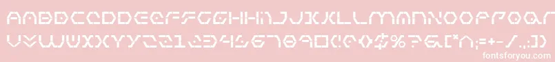 Zetasentryb Font – White Fonts on Pink Background