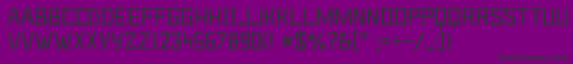 Шрифт Deadmetroc – чёрные шрифты на фиолетовом фоне