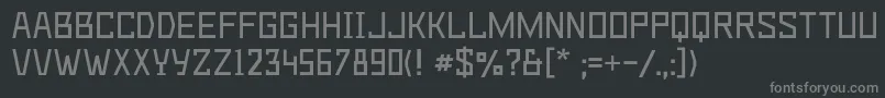 Шрифт Deadmetroc – серые шрифты на чёрном фоне