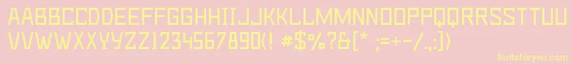More about Deadmetroc Font Deadmetroc Font – Yellow Fonts on Pink Background