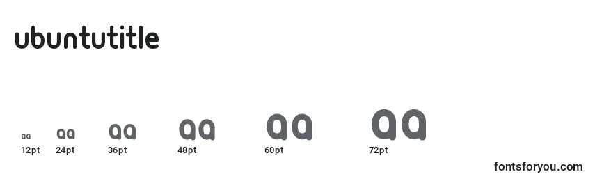 UbuntuTitle Font Sizes