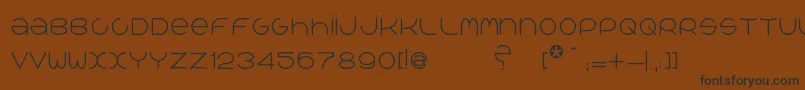 QrРІalib Font – Black Fonts on Brown Background