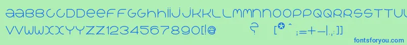 QrРІalib Font – Blue Fonts on Green Background