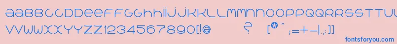 QrРІalib Font – Blue Fonts on Pink Background