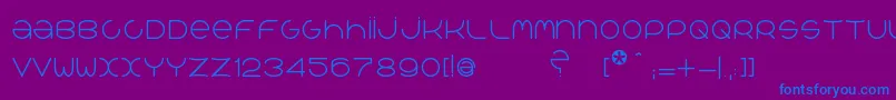 QrРІalib Font – Blue Fonts on Purple Background