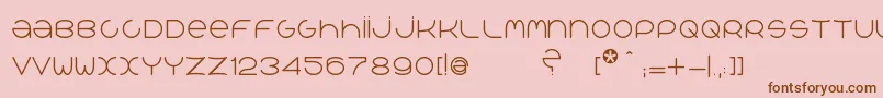 QrРІalib Font – Brown Fonts on Pink Background