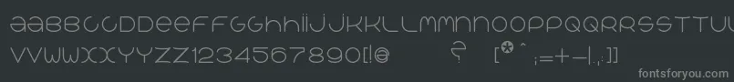 QrРІalib Font – Gray Fonts on Black Background