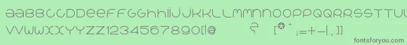 フォントQrРІalib – 緑の背景に灰色の文字