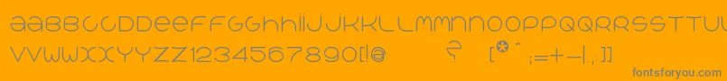 QrРІalib Font – Gray Fonts on Orange Background