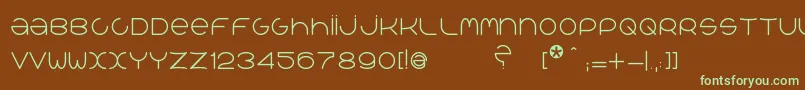 QrРІalib Font – Green Fonts on Brown Background