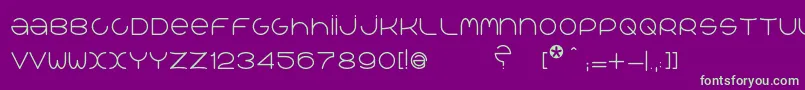 QrРІalib Font – Green Fonts on Purple Background