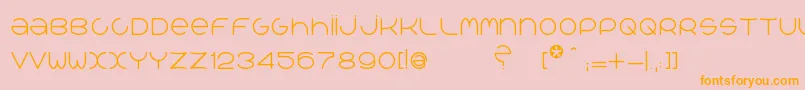 QrРІalib Font – Orange Fonts on Pink Background