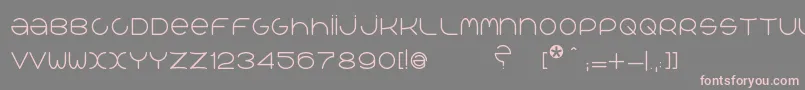 QrРІalib Font – Pink Fonts on Gray Background