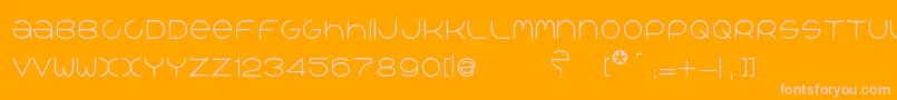 QrРІalib Font – Pink Fonts on Orange Background