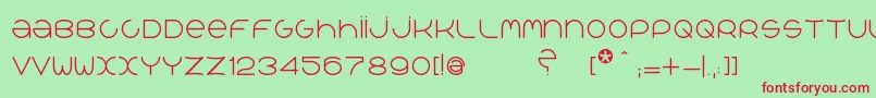 QrРІalib Font – Red Fonts on Green Background