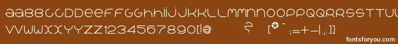 QrРІalib Font – White Fonts on Brown Background