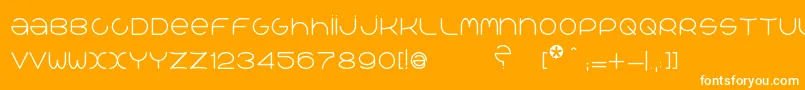 フォントQrРІalib – オレンジの背景に白い文字