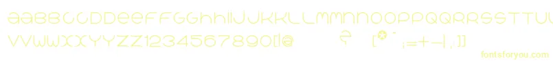 QrРІalib Font – Yellow Fonts on White Background