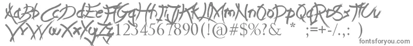 LeapOfFaith Font – Gray Fonts on White Background